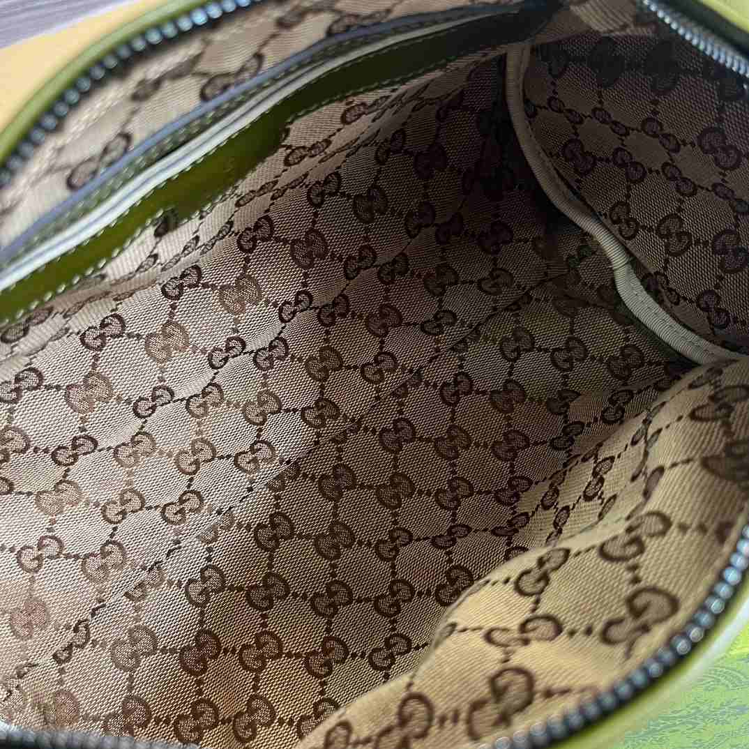 Gvc*1 Small Duffle Bag With Tonal Double G Black/Green Khaki/Grey 11.2 in/28.5cm 725701 AABDE 1060