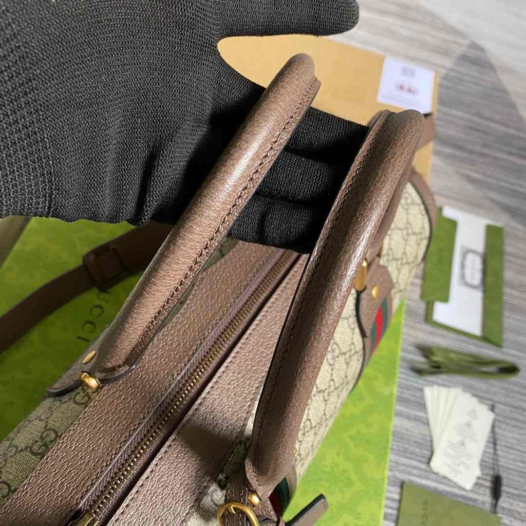 Gvc*1 Soft GG Svp*me Duffle Bag Brown 14.1 in/ 36 cm