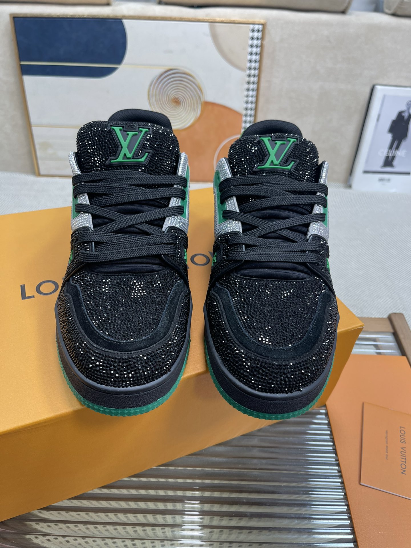 L0vis Vvtt0n Trainer Sneaker LV Black For Women