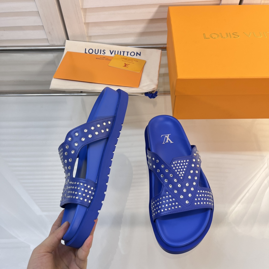 L0vis Vvtt0n Oasis Mule LV Blue For Women
