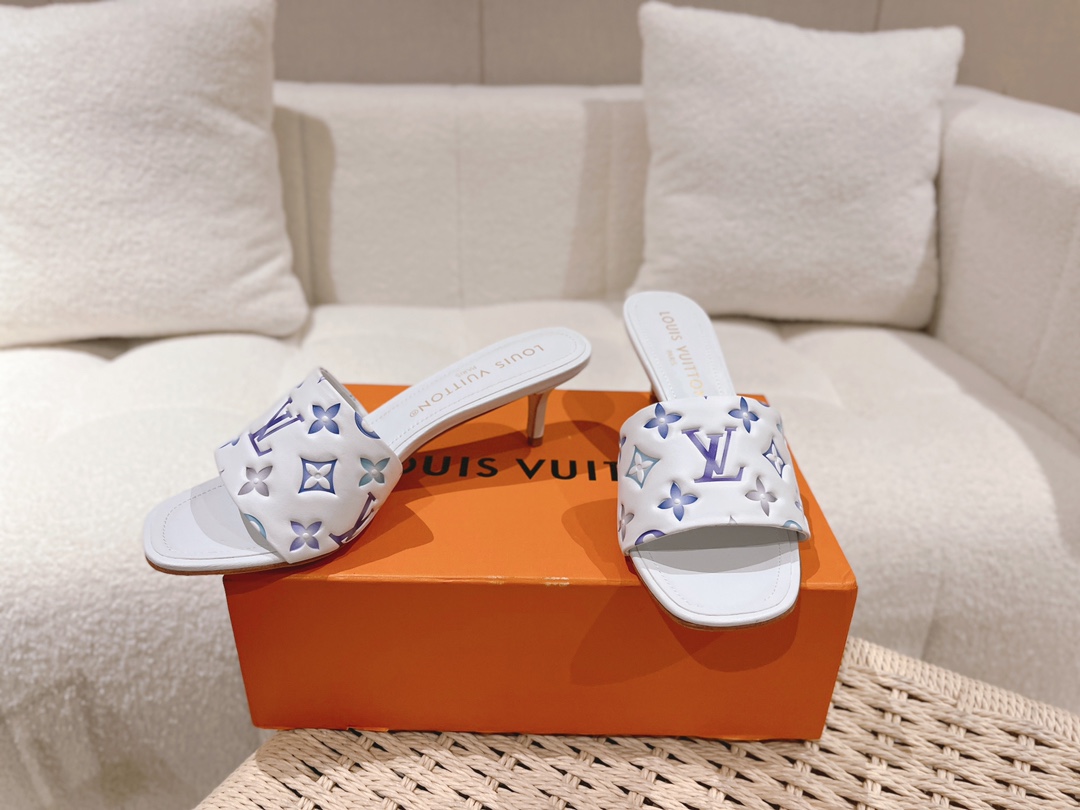L0vis Vvtt0n Revival Mule White For Women
