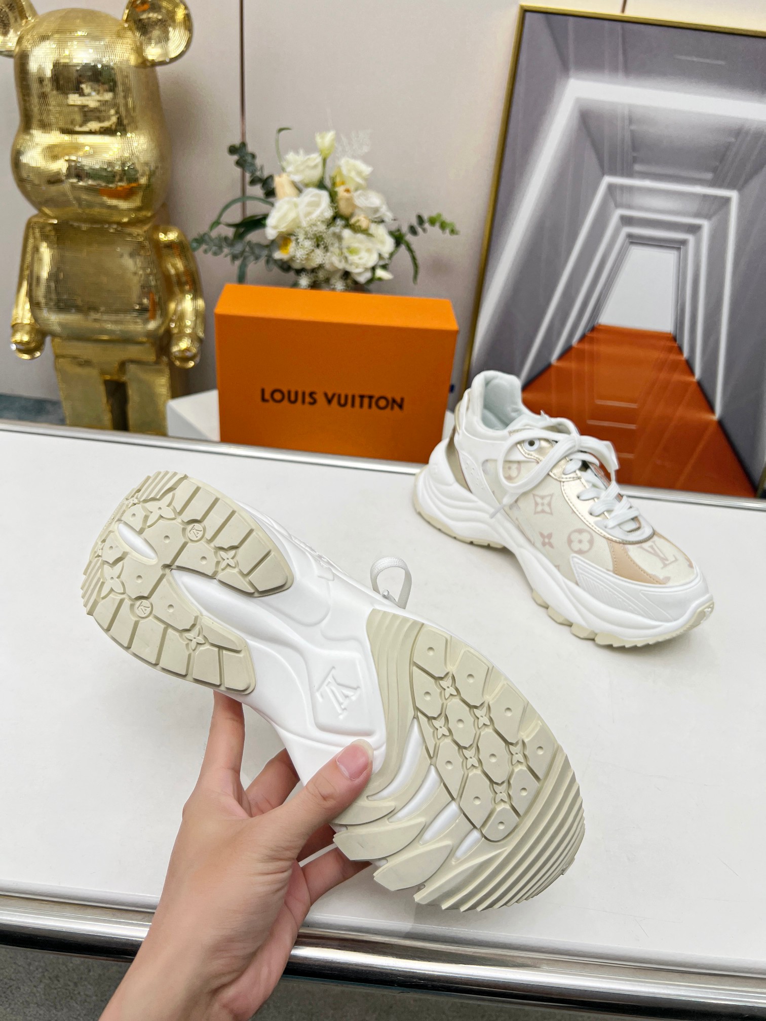 L0vis Vvtt0n Run 55 Sneaker Beige For Women 1ABHR3