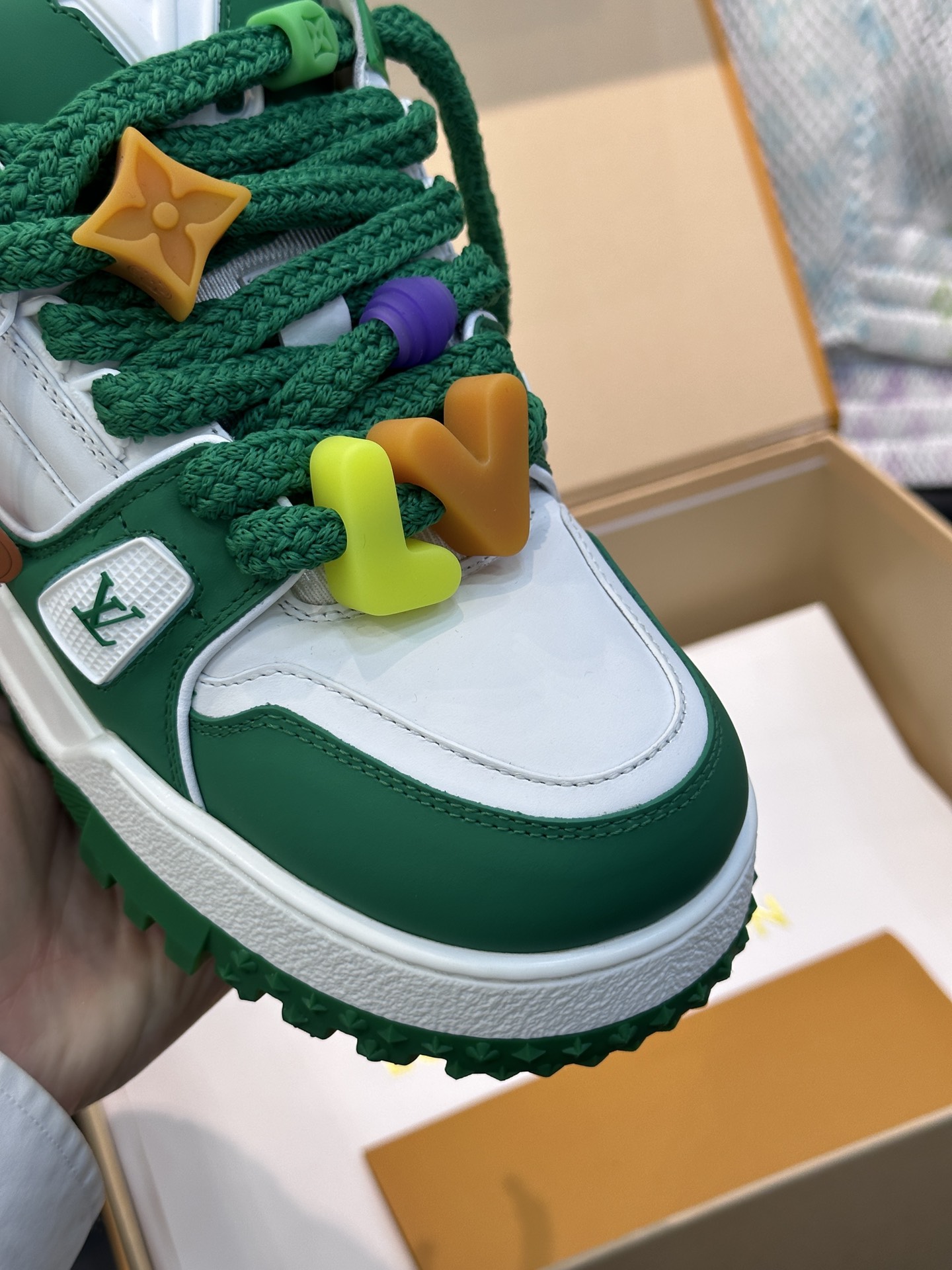 L0vis Vvtt0n Trainer Maxi Sneaker LV Green For Women