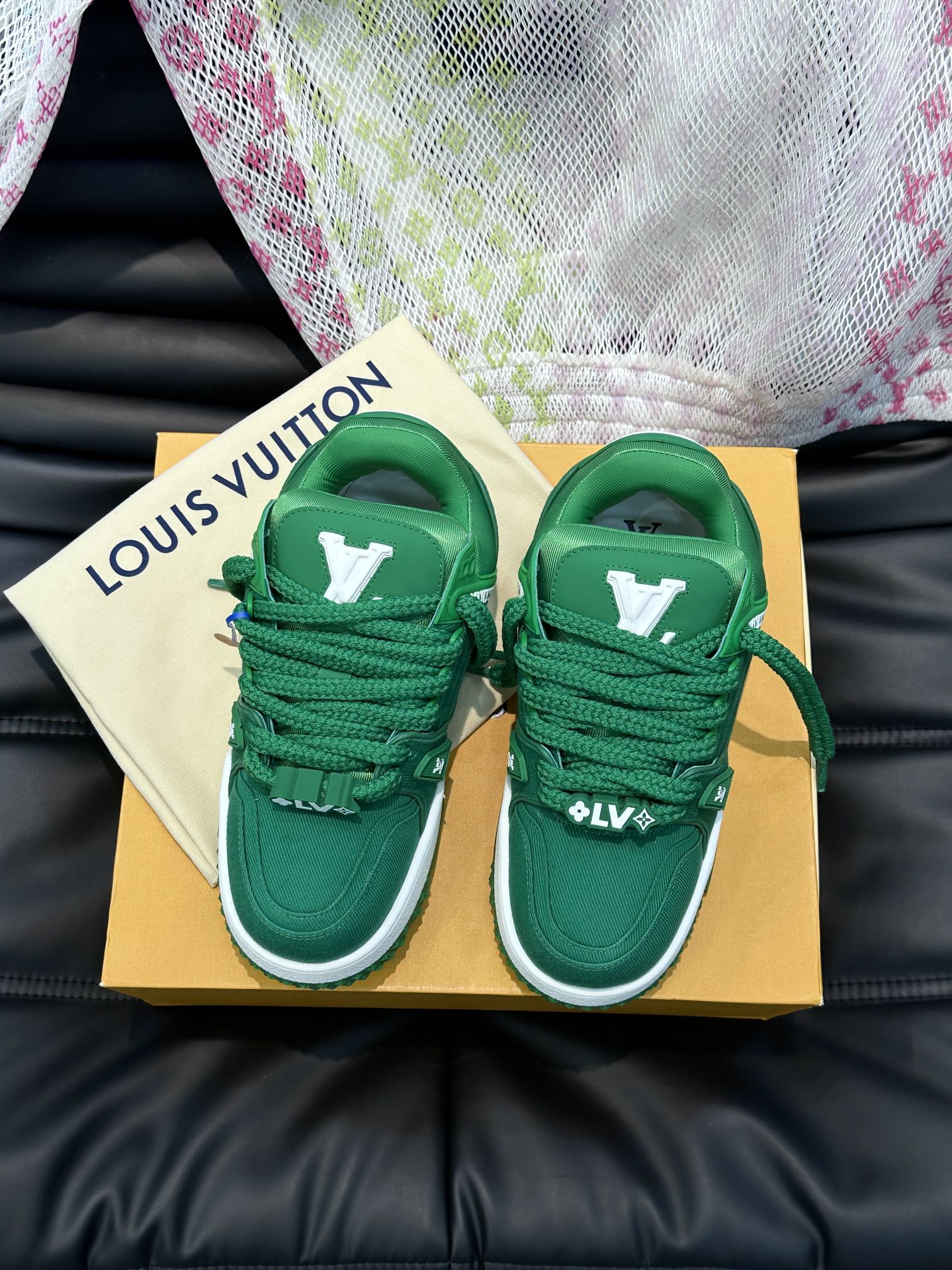 L0vis Vvtt0n Trainer Maxi Sneaker LV Green For Women
