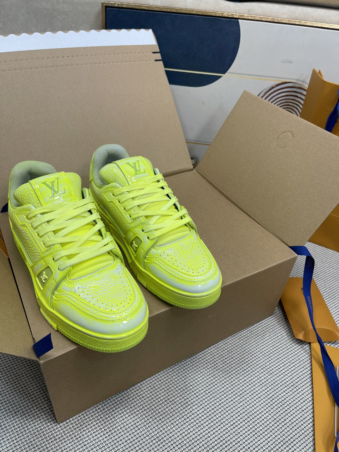 L0vis Vvtt0n Trainer Sneaker LV Yellow For Women