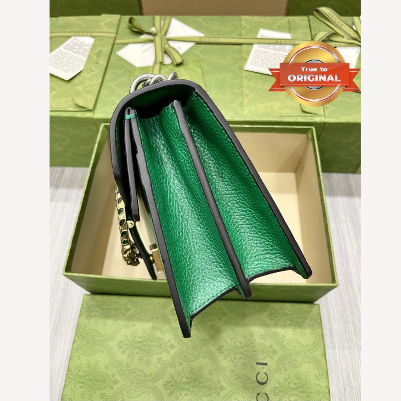 [True-to-ORIGINAL] Gvc*1 Dionysus Shoulder Bag Green For Women 11in/28cm 400249 CAOGX 3120