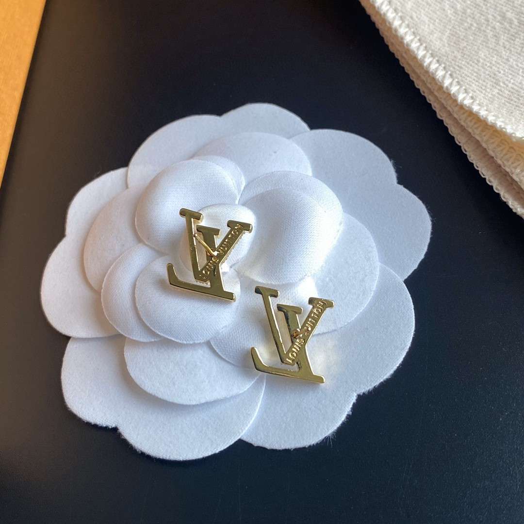 L0vis Vvtt0n Letterhead Earrings Gold For Women