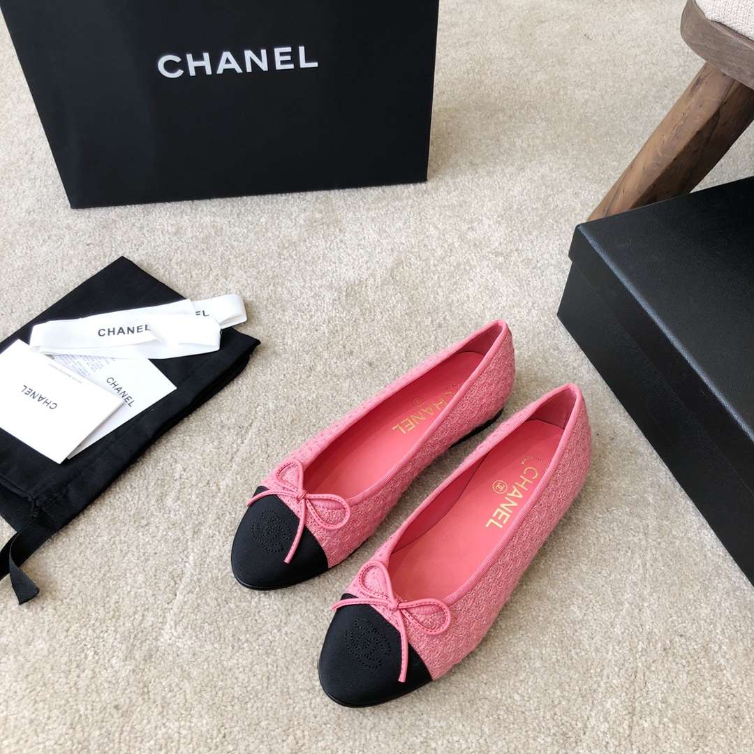 Ch**el Ballet Flats Pink For Women