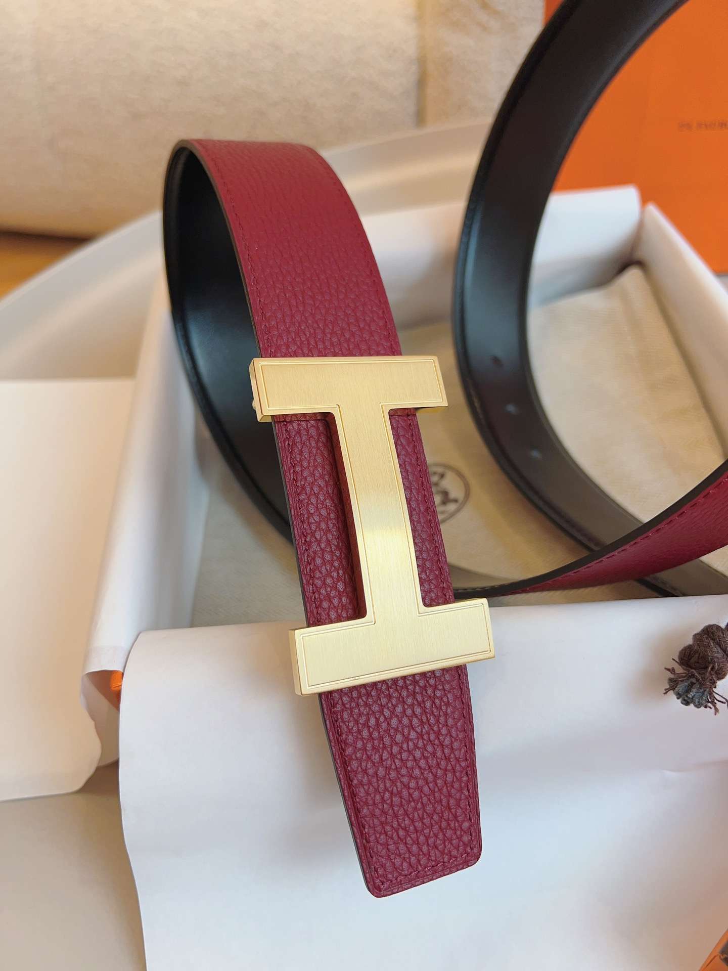 H**me5 Constance Belt Buckle Burgundy For Women