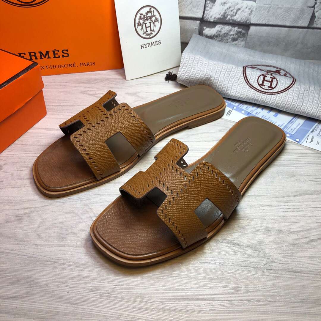 H**me5 Oran Sandal Dark Brown For Women