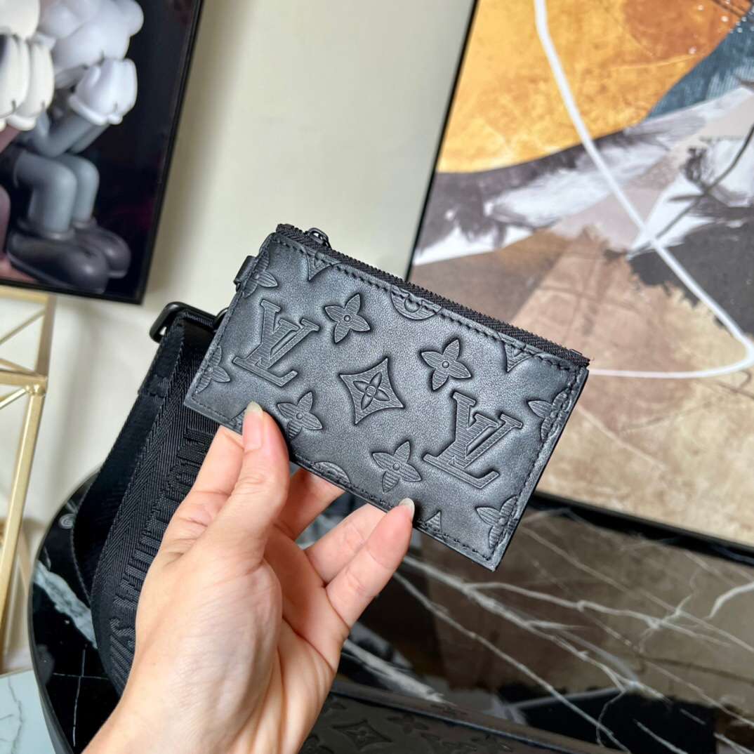 L0vis Vvtt0n Gaston Wearable Wallet Black For Men 22cm / 8.7in M81115