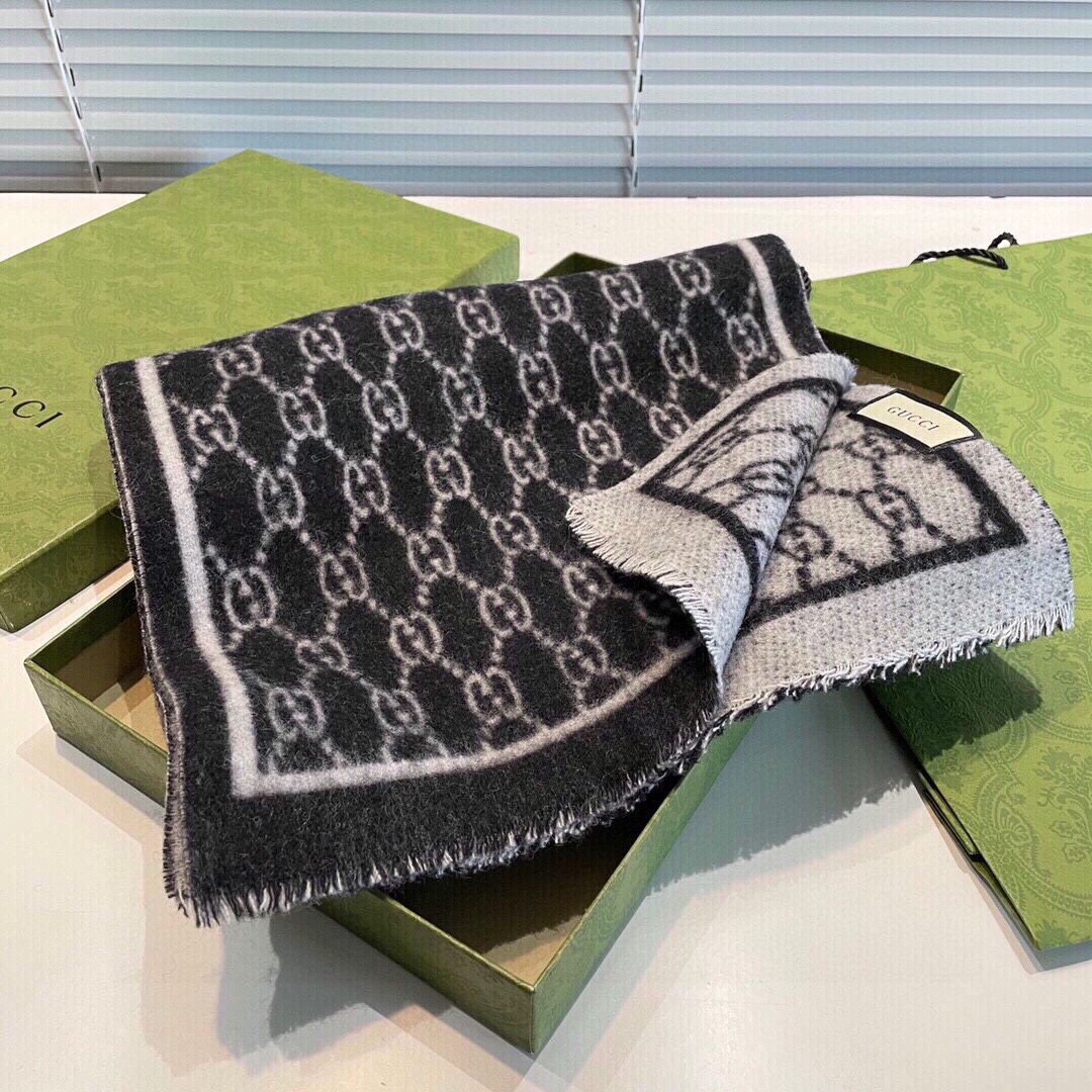 Gvc*1 Double Sided Scarf Black For Women