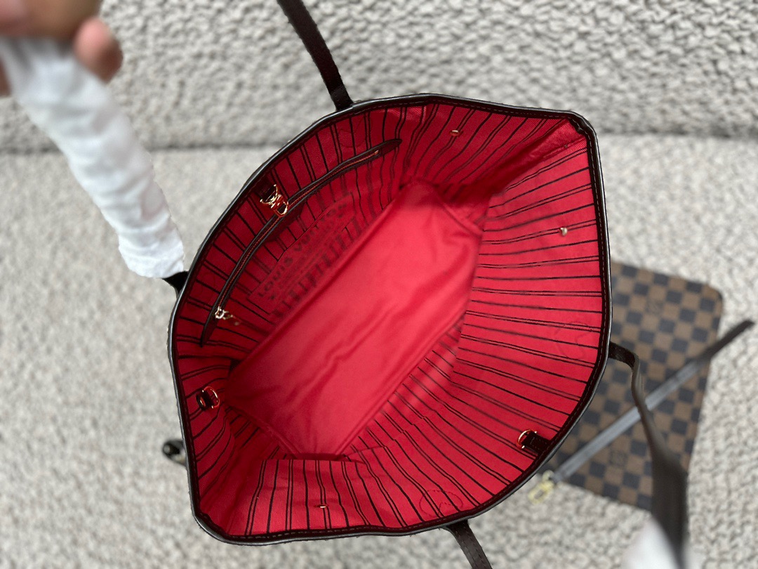 L0vis Vvtt0n Neverfull GM Tote Bag Brown For Women‎ 15.4in/39cm N40597