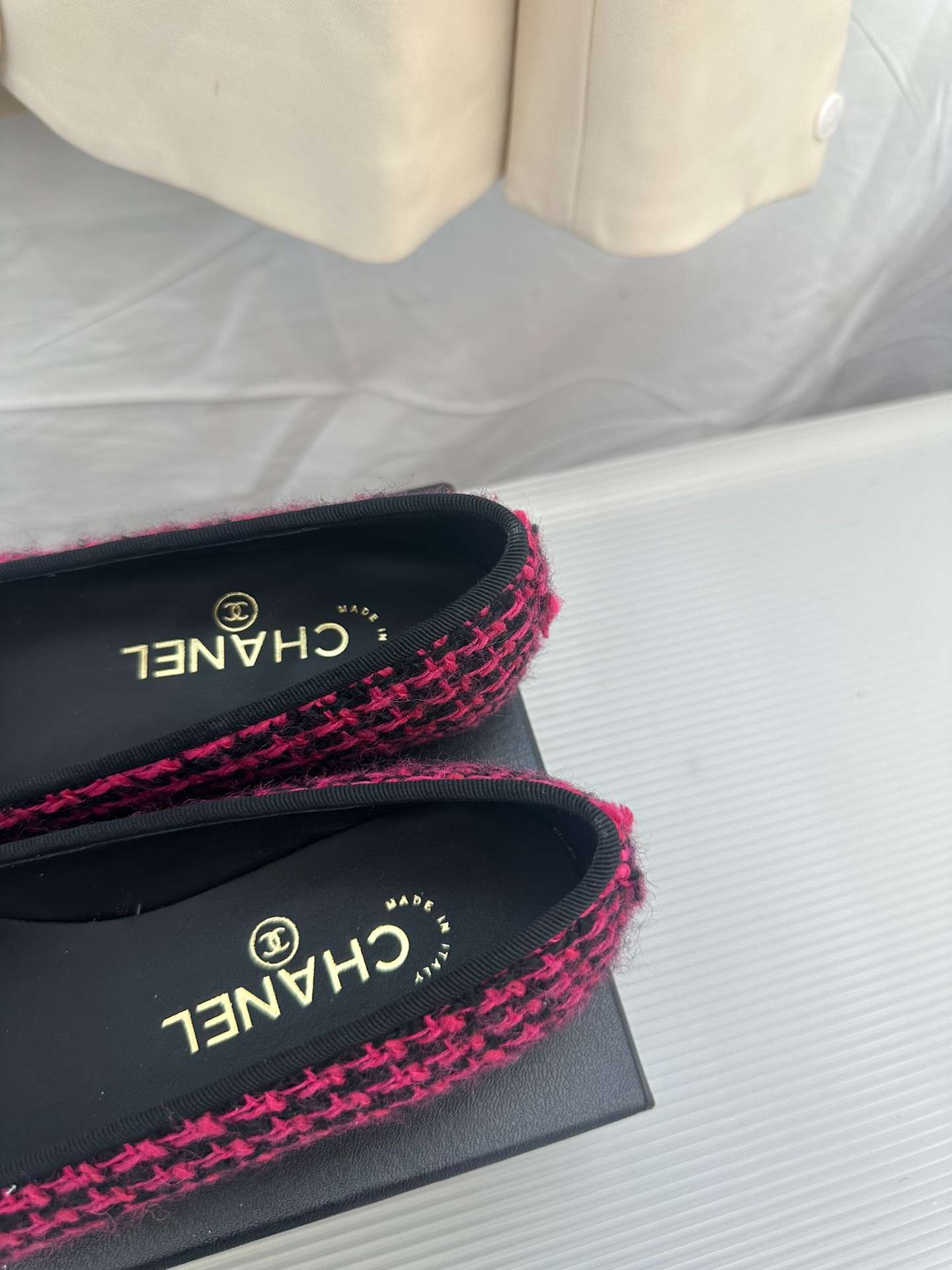 Ch**el Ballerina Logo Ballet Pink For Women