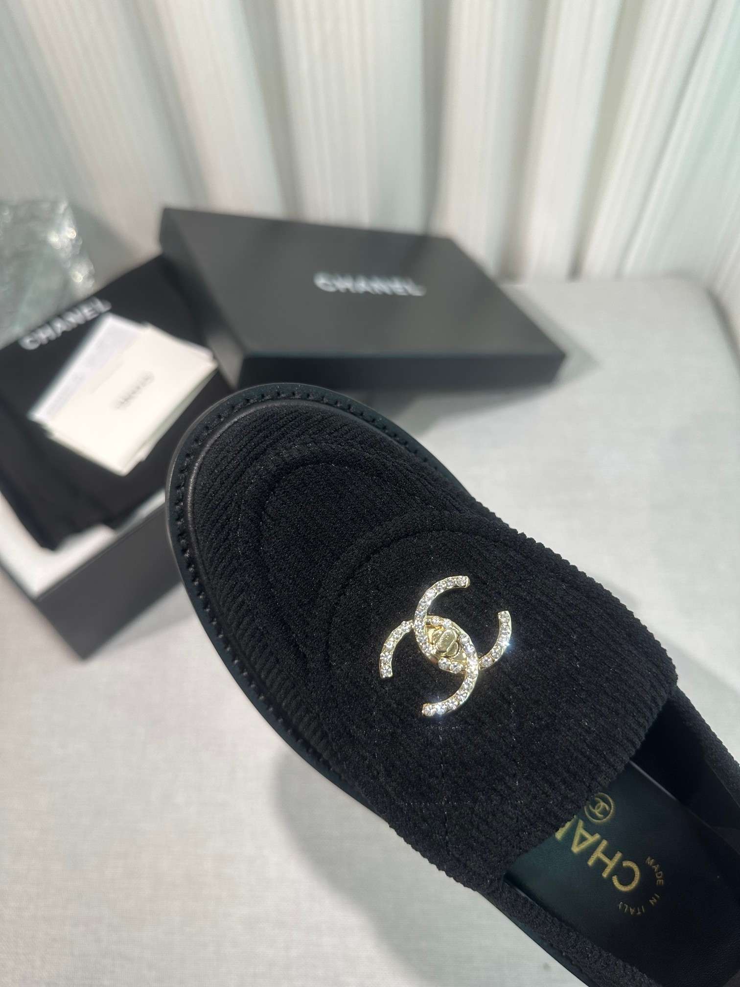 Ch**el Moccasins Black For Women