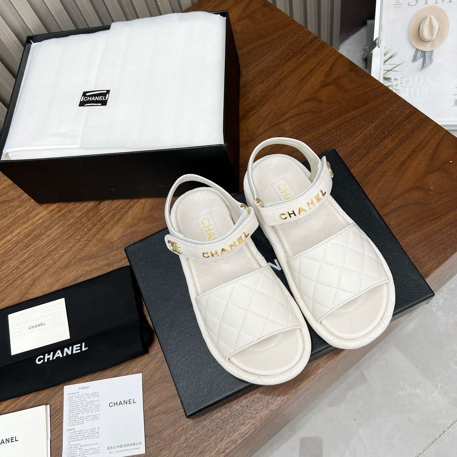 Ch**el Sandals White For Women