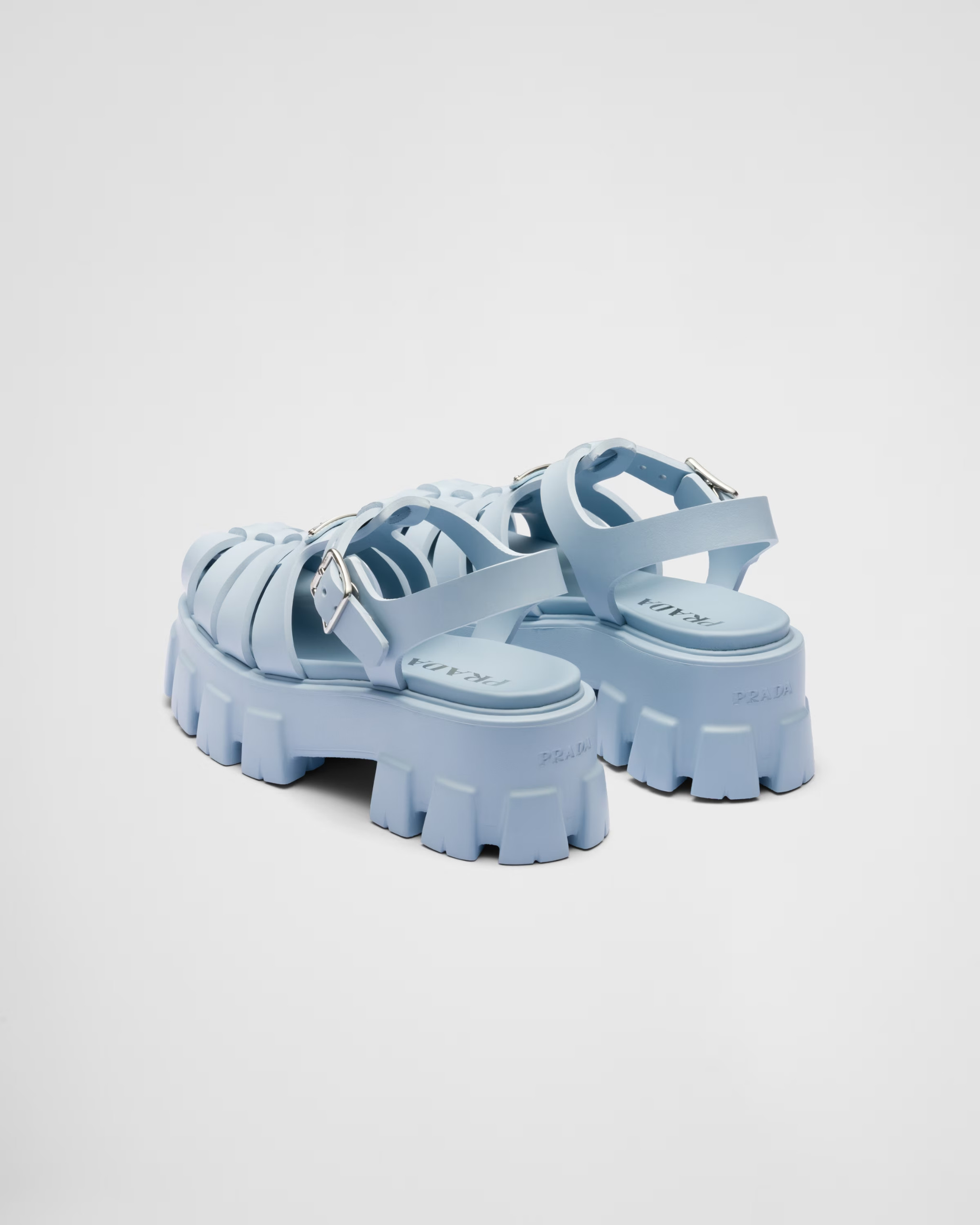 Foam Rubber Sandals Light Blue For Women- 1X853M_3LKK_F0012_F_055