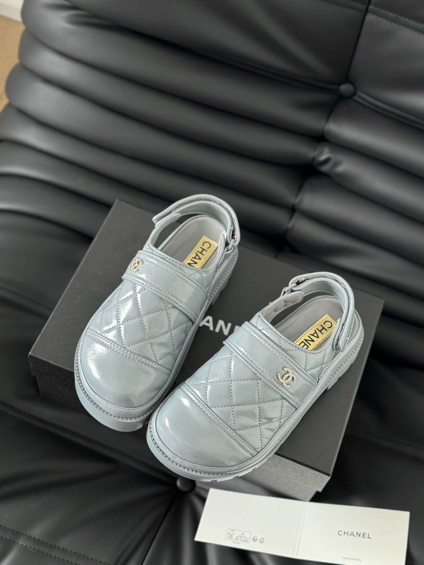 Ch**el Velcro Sandal Jade Green For Women