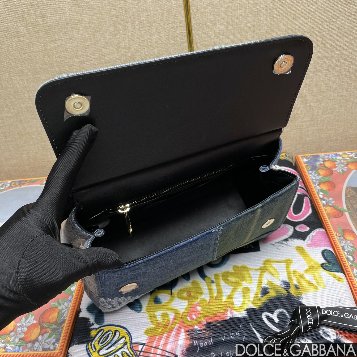 Dolce & Gabbana Large Sicily Handbag Blue For Women 11.4in/29cm