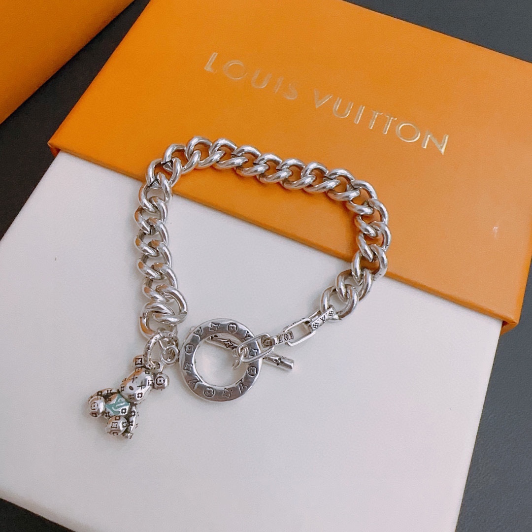 L0vis Vvtt0n Bear Bracelet Silver For Women