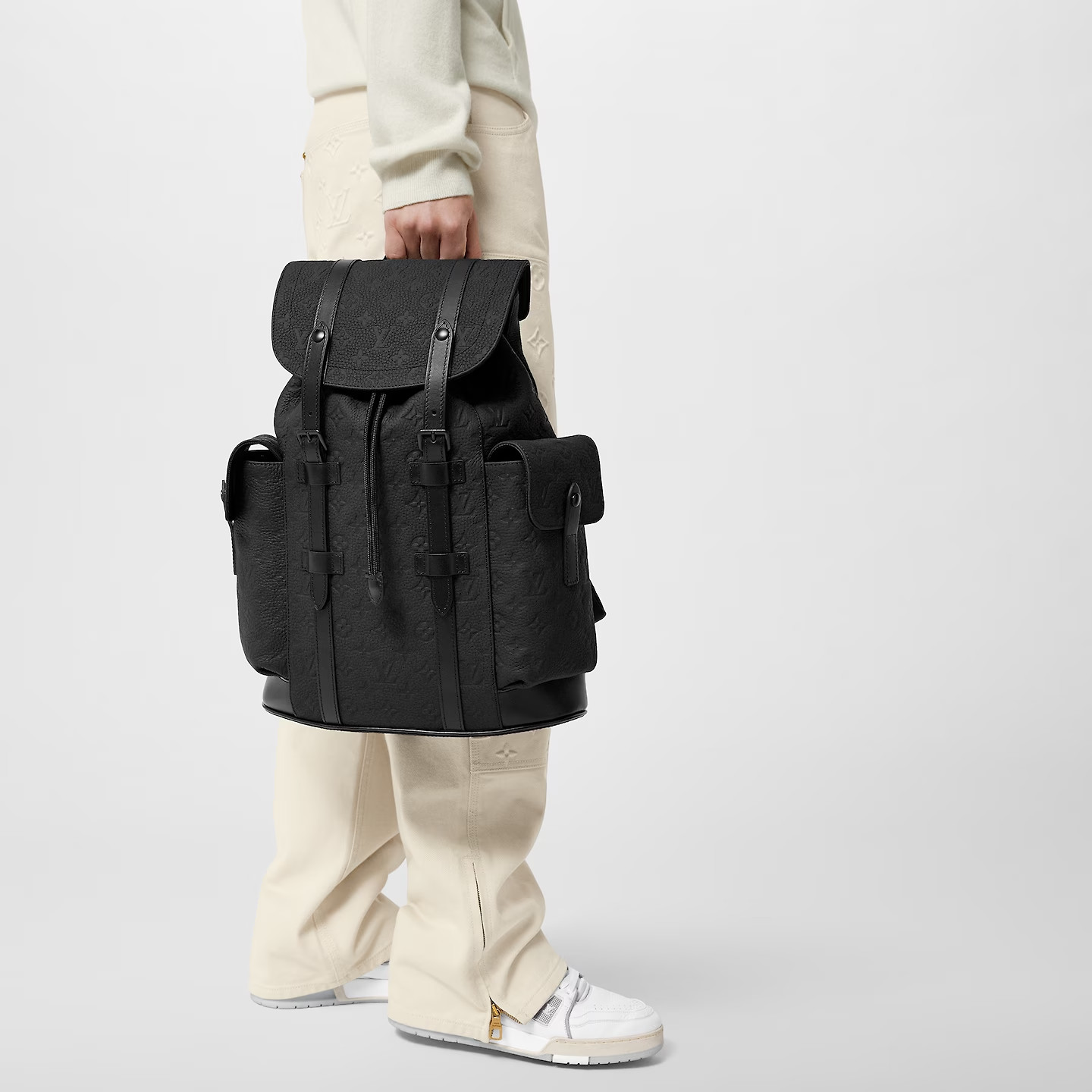 [True-to-ORIGINAL] L0vis Vvtt0n Christopher MM Monogram Black For Men 17.3in/44cm M55699