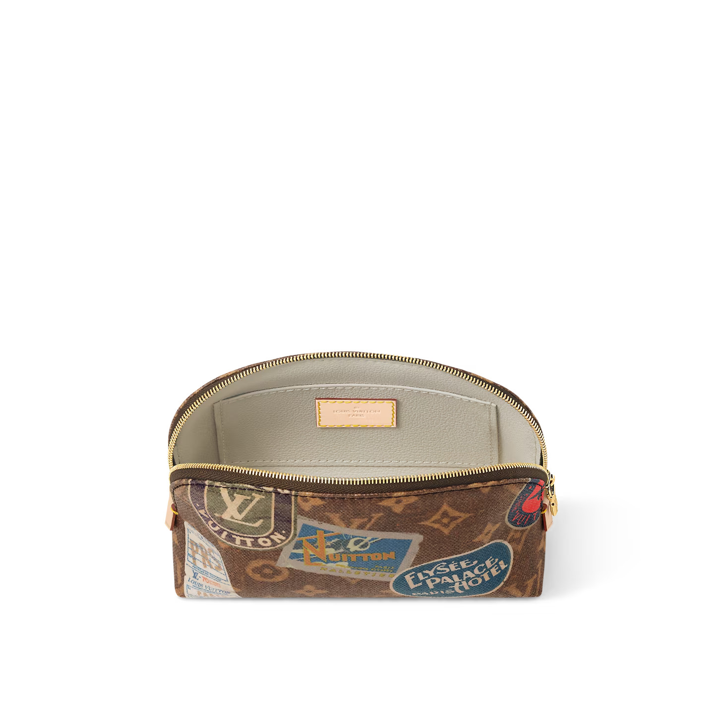 L0vis Vvtt0n Cosmetic Pouch Bag Brown For Women 7,5in/19cm M83597