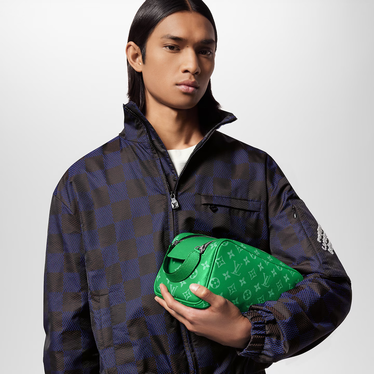 L0vis Vvtt0n Dopp Kit Bag Green 11in/28cm M31013