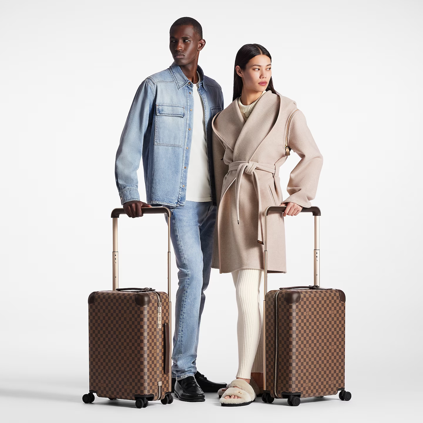 L0vis Vvtt0n Horizon 55 Suitcase Bag Brown 21.7in/55cm N23304