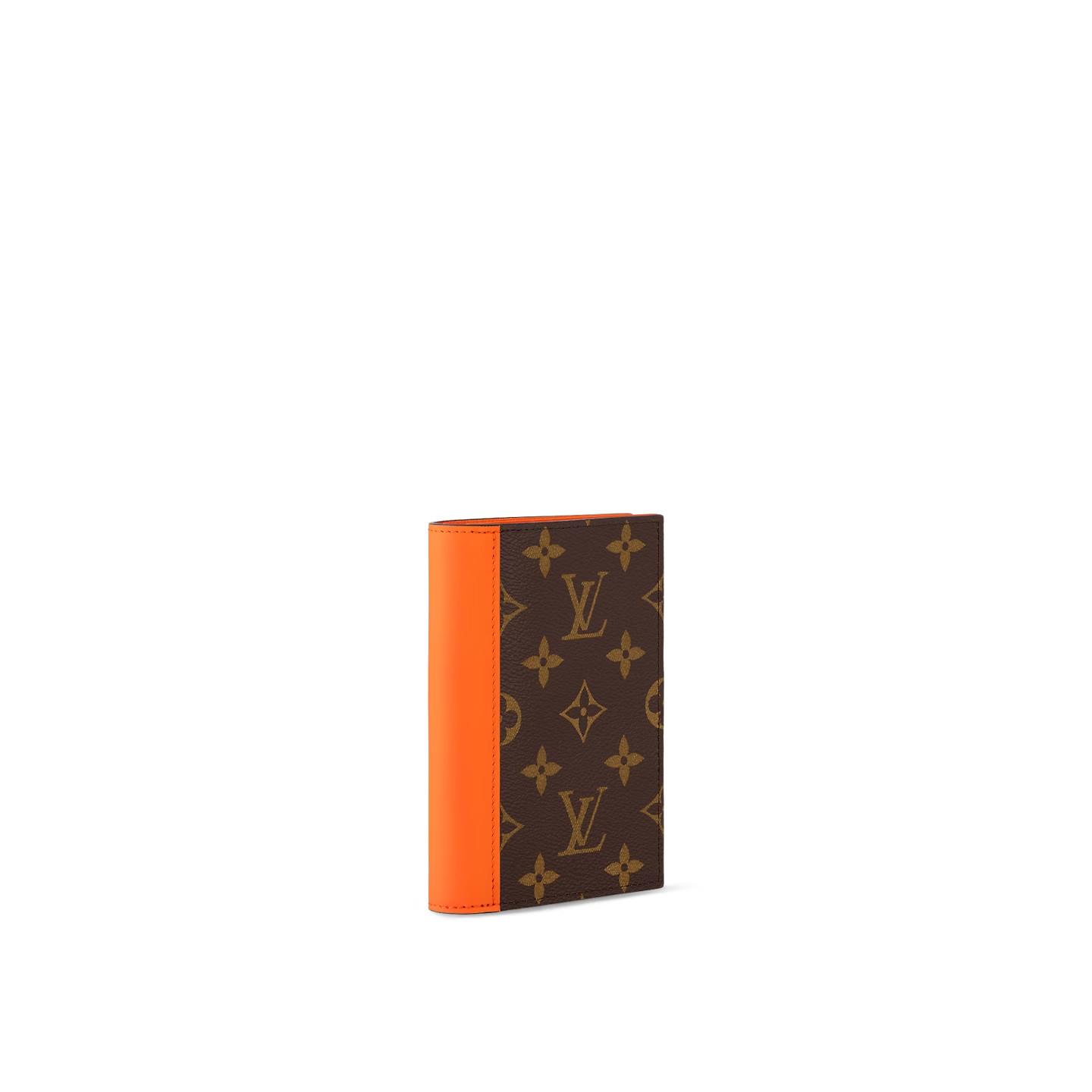 L0vis Vvtt0n Passport Cover Wallet Orange For Men 5.5in/14cm M82863