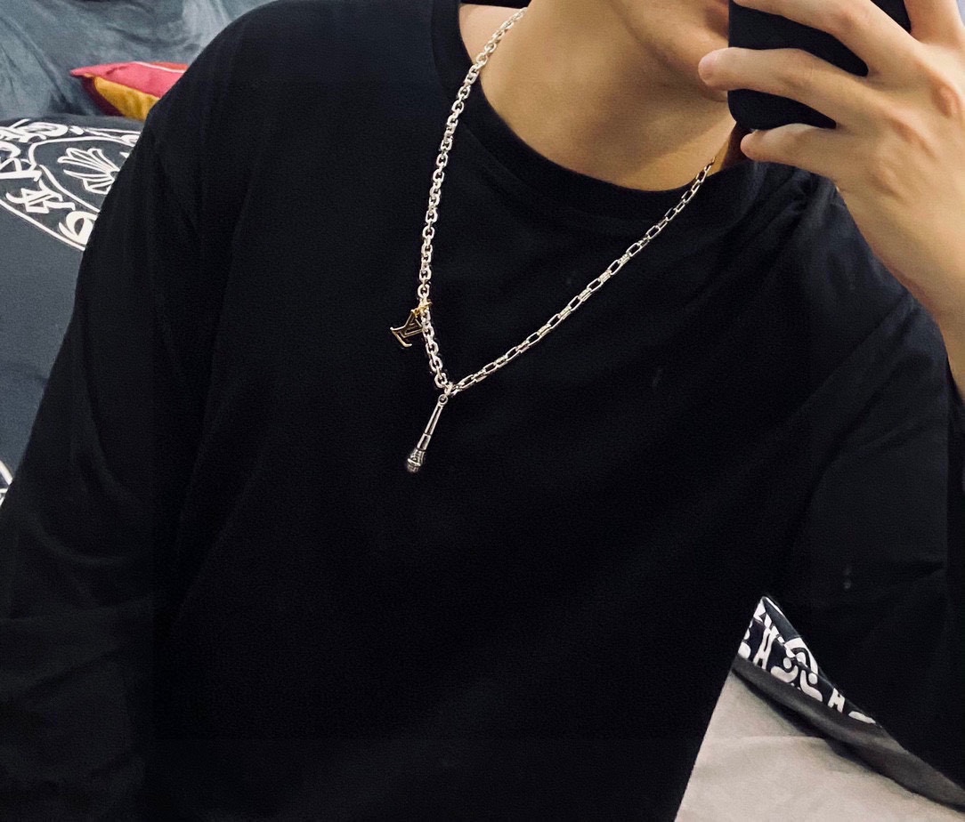 L0vis Vvtt0n Necklace Silver For Women