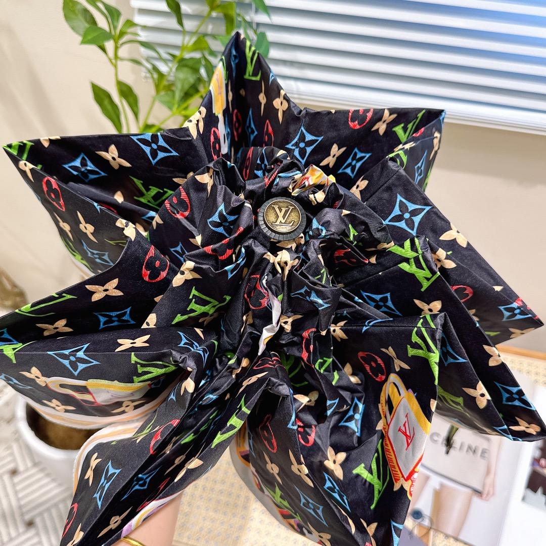 L0vis Vvtt0n Opening Folding Monogram Umbrella Black