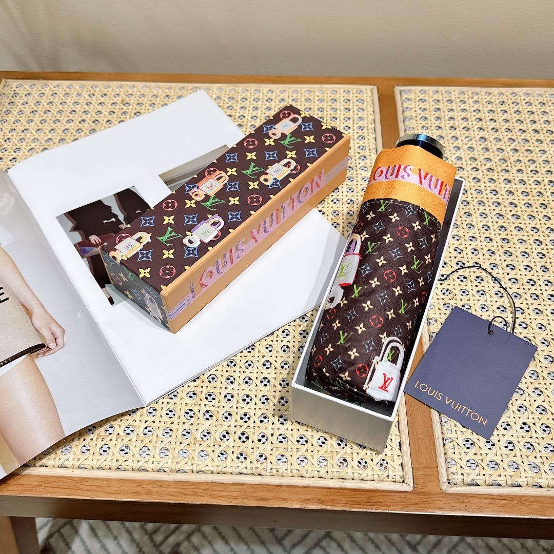 L0vis Vvtt0n Opening Folding Monogram Umbrella Brown