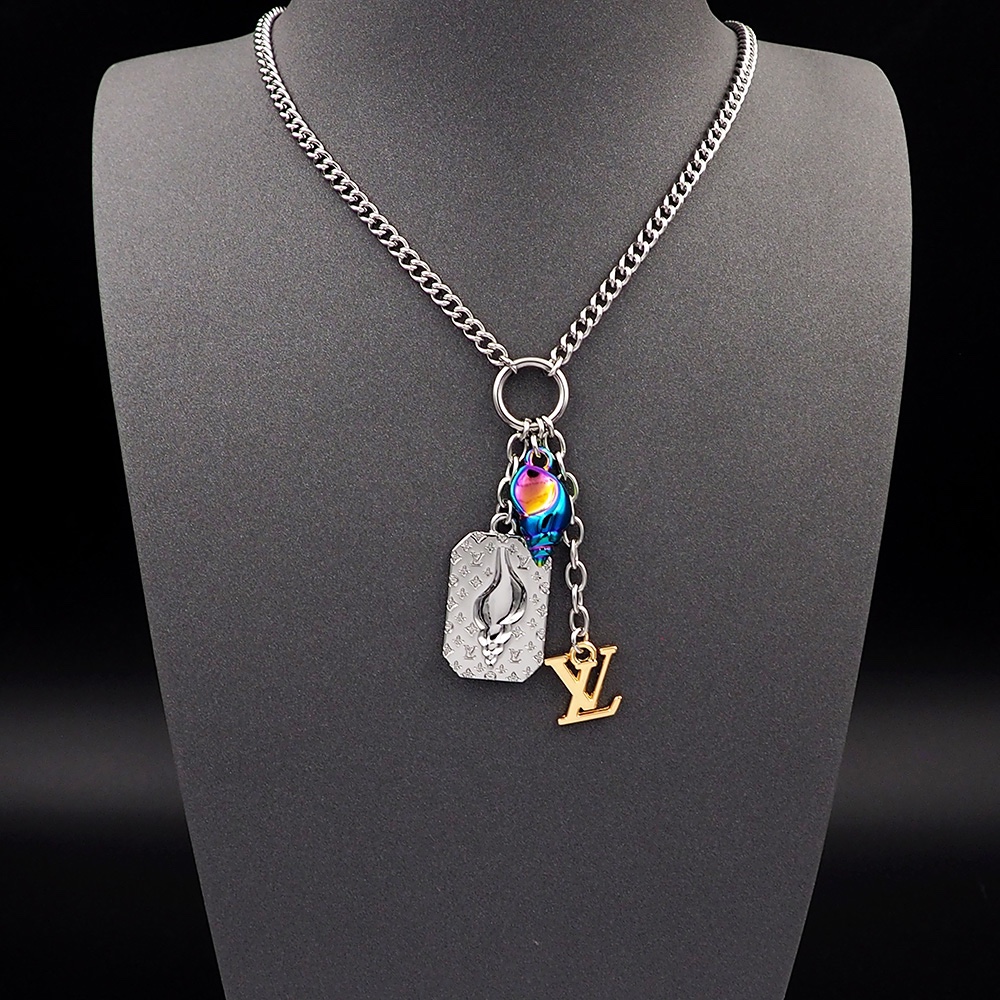 L0vis Vvtt0n Shell Pendant Silver For Men