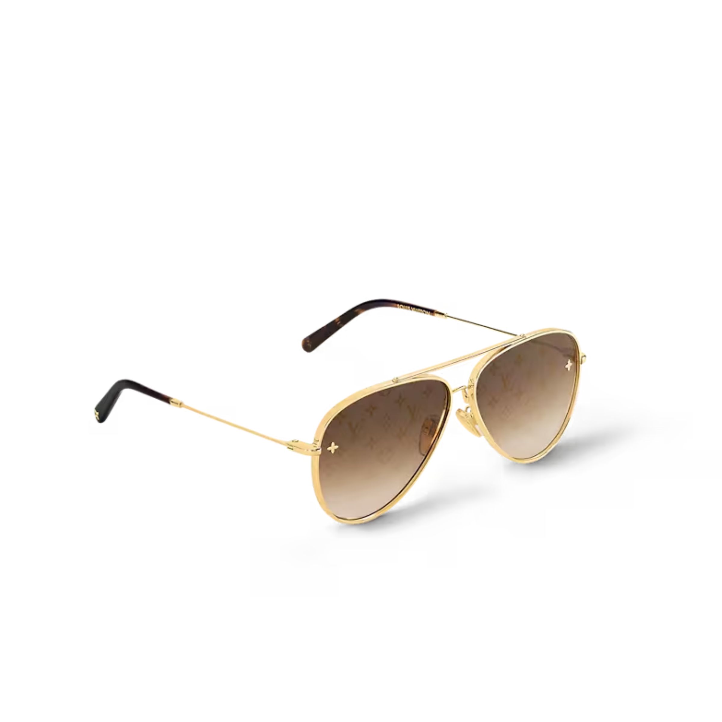 L0vis Vvtt0n The LV Pilot Sunglasses Gold For Women Z1619U