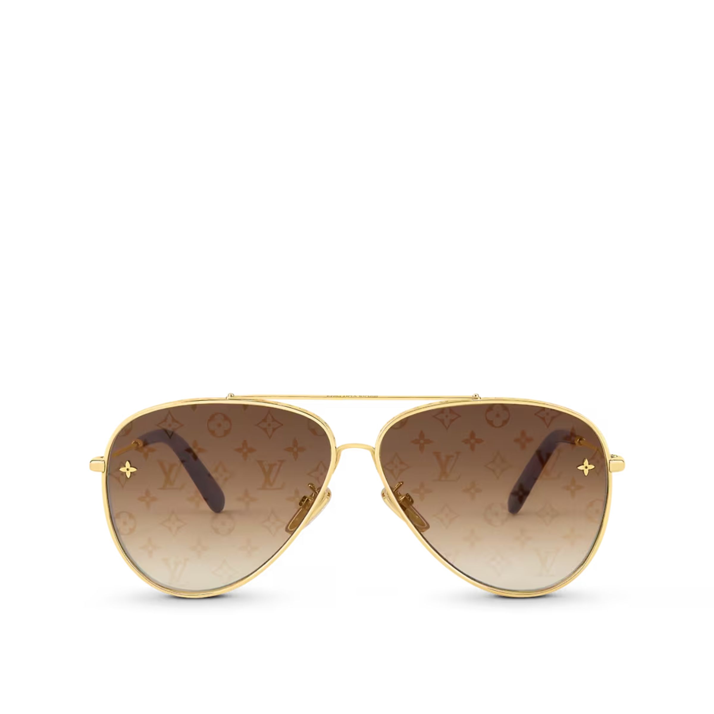 L0vis Vvtt0n The LV Pilot Sunglasses Gold For Women Z1619U