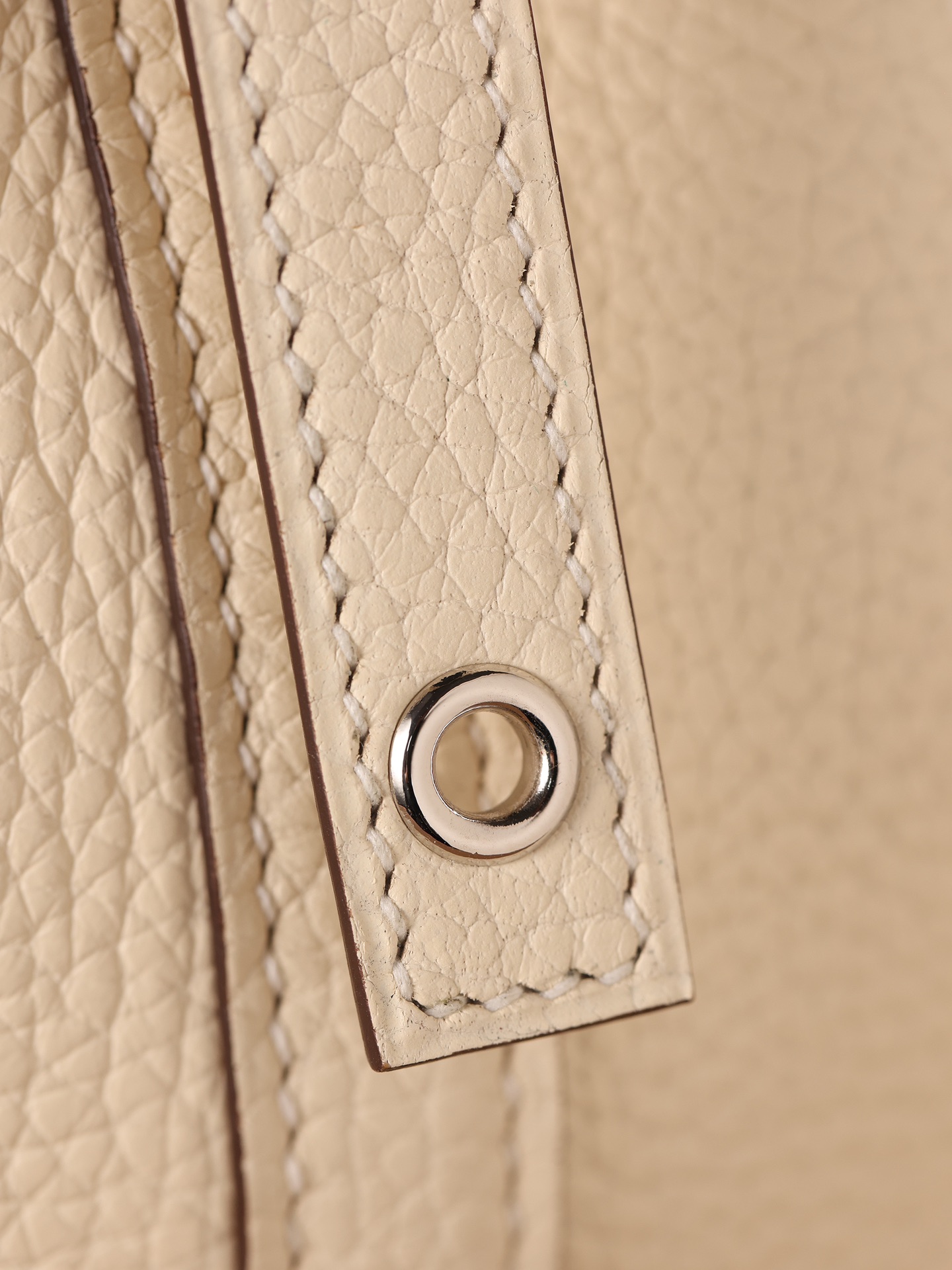 H**me5 Picotin Lock 18 Cream Bag For Women, Women’s Handbags 7.1in/18cm