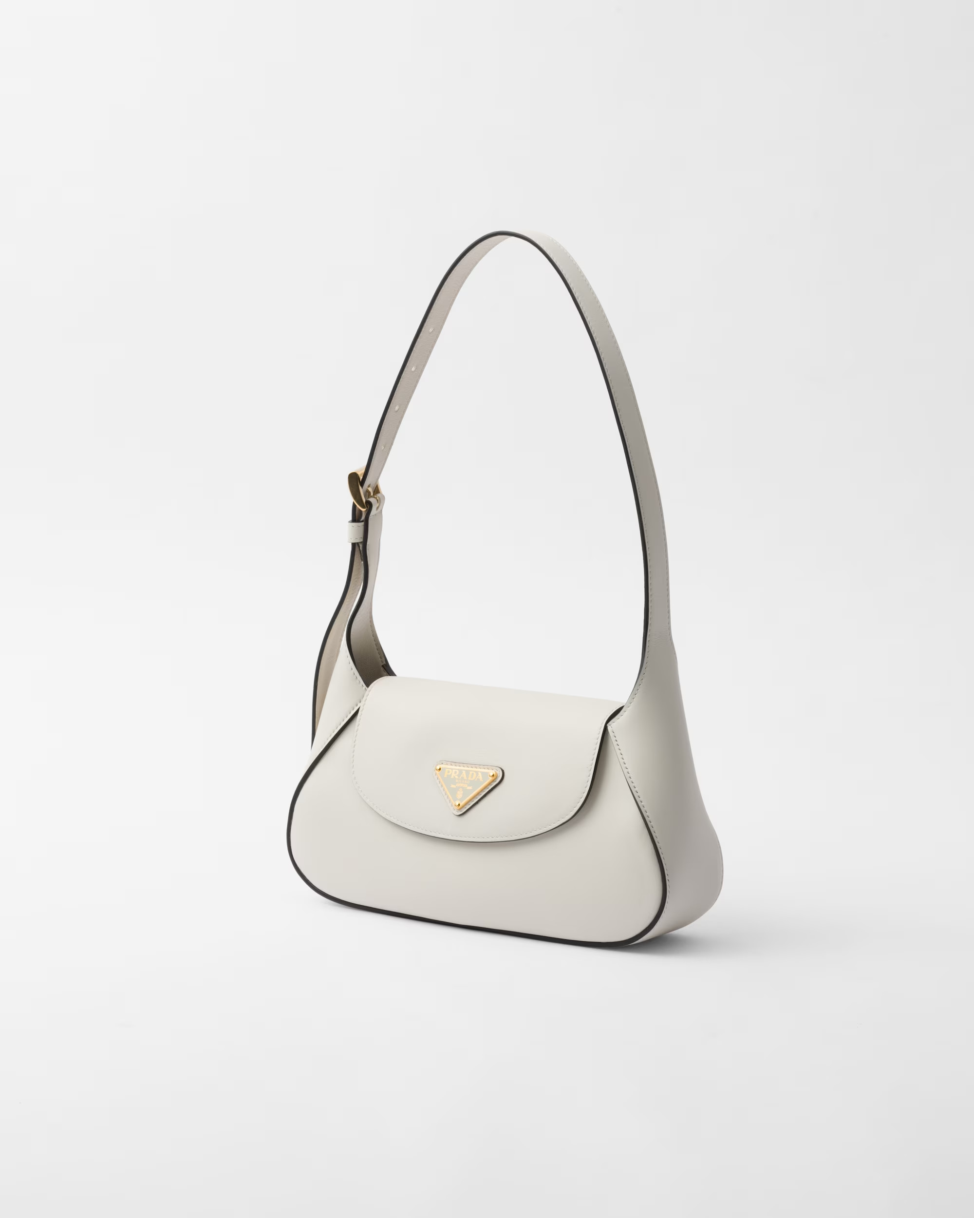 Pra*a Small Shoulder Bag White For Women 9,8in/25cm