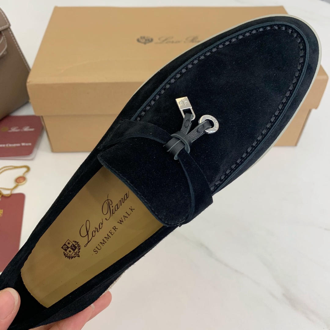 L0r0 P1ana Summer Charms Walk Loafers Argo Blue Melange For Women – FAE5444 W948