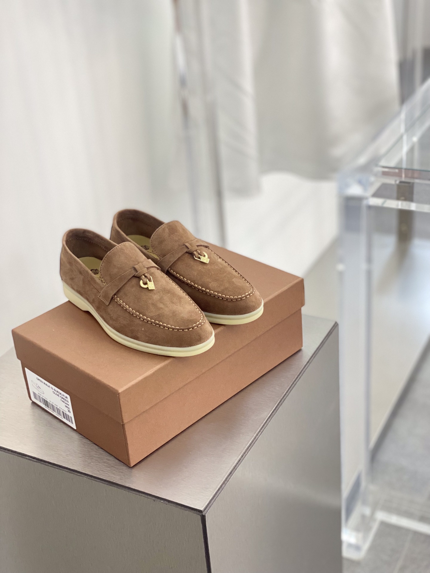 L0r0 P1ana Summer Charms Walk Loafers Saddle Brown For Women – FAE5444 E424