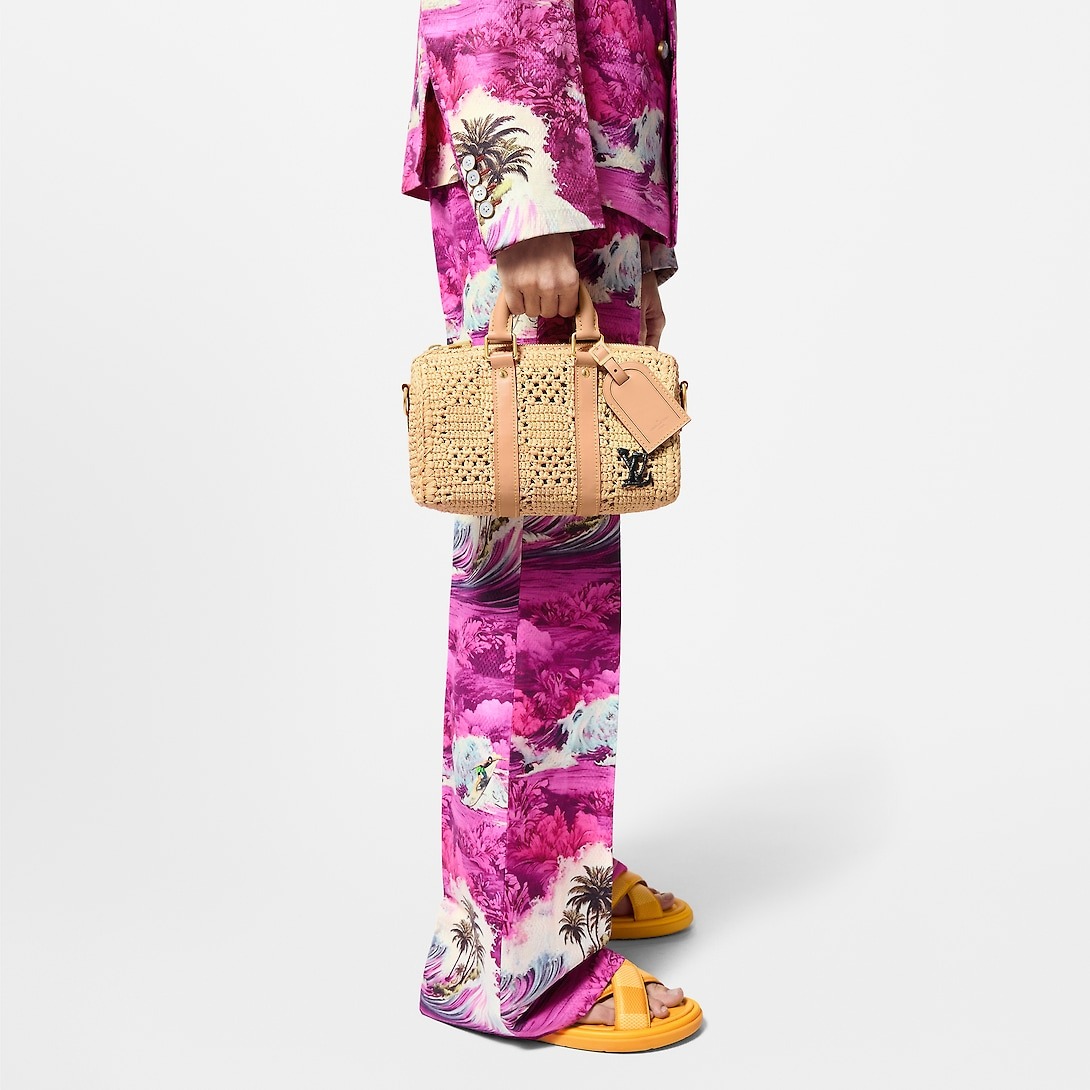 [True-to-ORIGINAL] L0vis Vvtt0n Keepall Bandoulière 25 Natural Beige Bag 9.8 Inches/ 25 Cm M25010