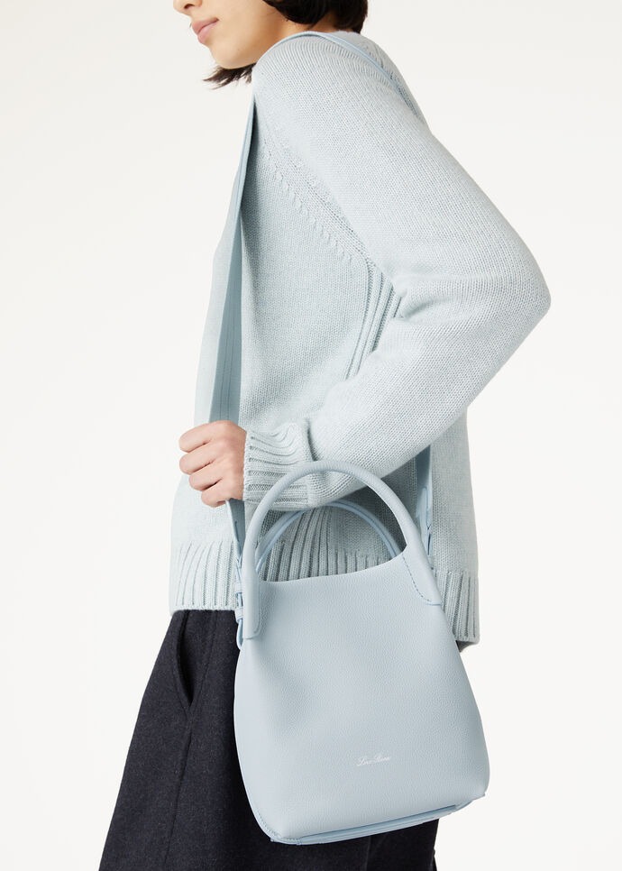 [True-to-ORIGINAL]L0r0 P1ana Small Bale Bag Light Blue Belle For Women 6.7 in/ 17 cm FAN8964 60HN