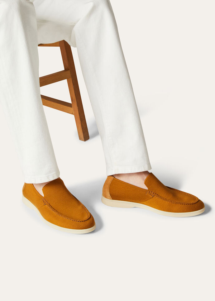 L0r0 P1ana Summer Walk Knitted Brown For Men FAM1581