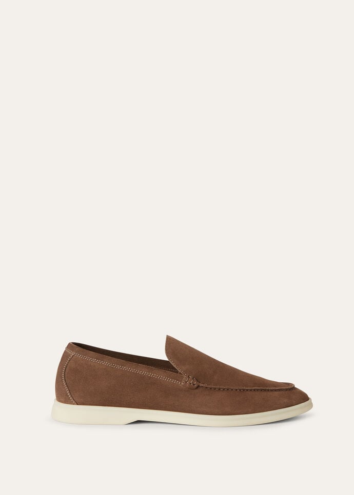 L0r0 P1ana Summer Walk Loafers Brown For Men FAI3276