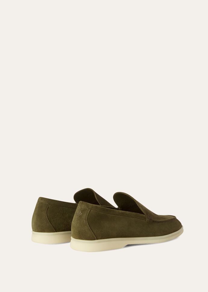 L0r0 P1ana Summer Walk Loafers Green For Men FAI3276