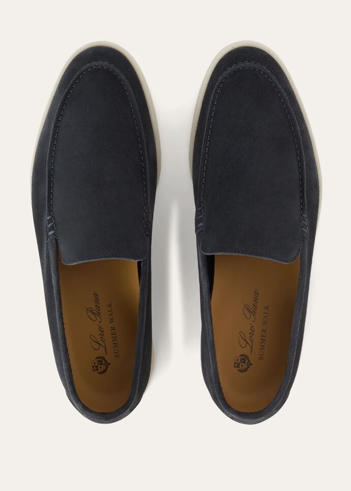 L0r0 P1ana Summer Walk Loafers Dark Blue For Men FAI3276