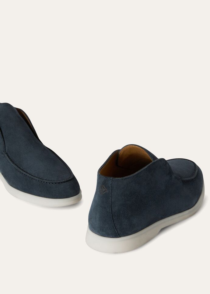 L0r0 P1ana Open Walk Chukka Boots Purple For Men FAB4368