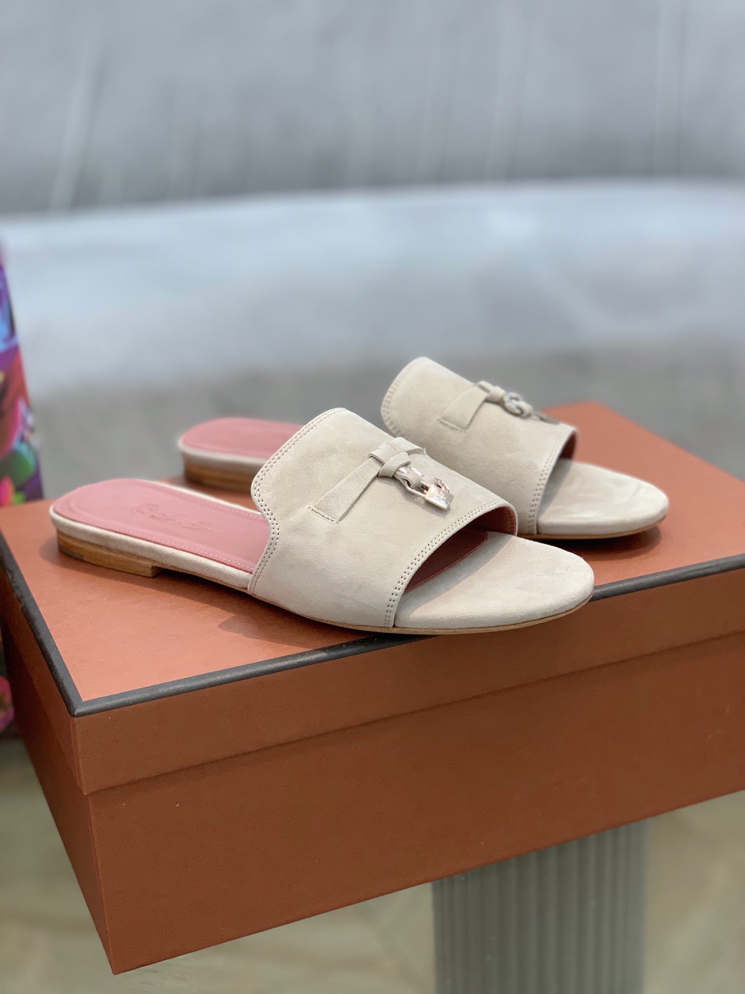 L0r0 P1ana Summer Charms Sandal Powder PearlFor Women – FAI5580 A760