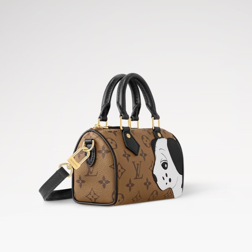 L0vis Vvtt0n Nano Speedy Bag Brown For Women M83688 16cm/6.3inch