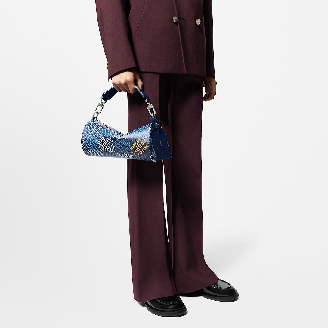 L0vis Vvtt0n Soft Polochon PM Bag Blue For Men N40695 10.2in/25.9cm