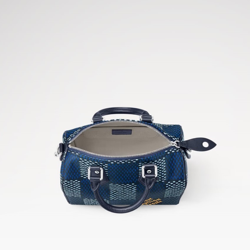 L0vis Vvtt0n Speedy 25 Bandoulière Bag Blue For Men N40691 9.8in/25cm